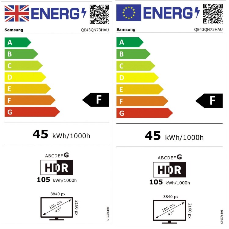 Samsung QE43QN73HAUXXU 43" Neo QLED 4K Ultra HD Smart TV with Tizen OS  HDR Gaming Hub AI Upscaling & Dolby Atmos Sound TV