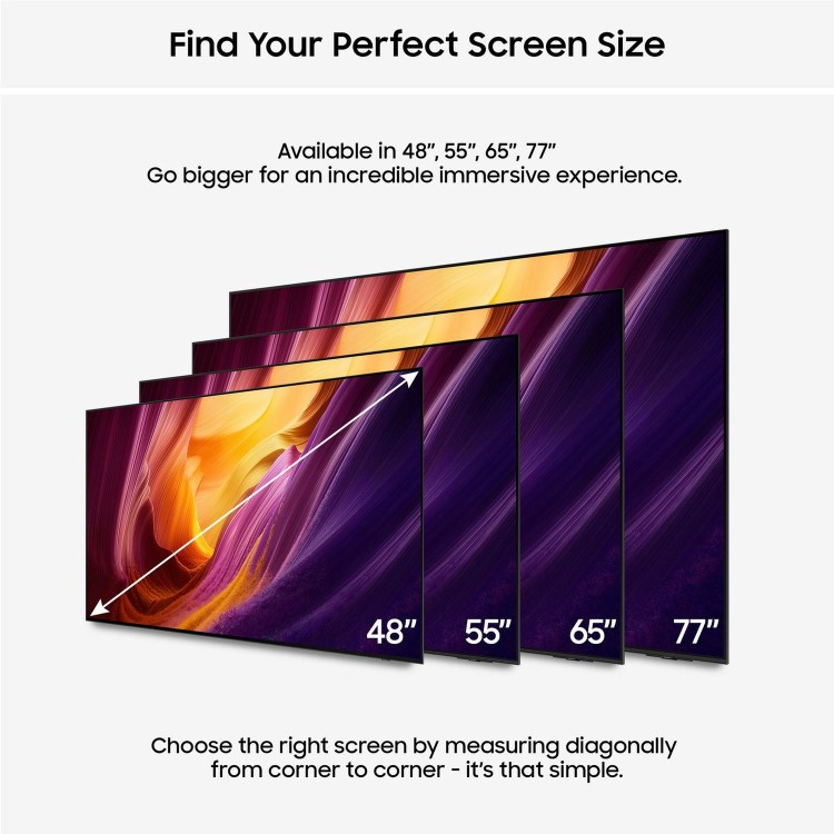 Samsung QE48S95HHEXXU 48" OLED 4K Smart TV – Samsung S95H Ultra HD HDR TV with OLED Glare Free Display Dolby Atmos & 165Hz Gaming