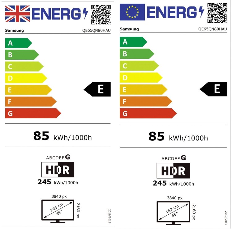 Samsung QE65QN80HAUXXU 65 Inch Neo QLED 4K Smart TV with Mini LED HDR10+ & Tizen