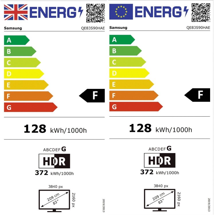 Samsung QE83S90HAEXXU 83" OLED 4K Smart TV – Samsung S90H Ultra HD HDR TV with Dolby Atmos AI Upscaling & 165Hz Gaming