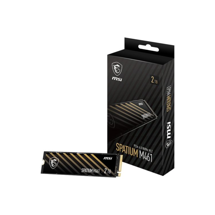 MSI SPATIUM 2TB PCIe 4.0 NVMe M.2 2280 Internal SSD