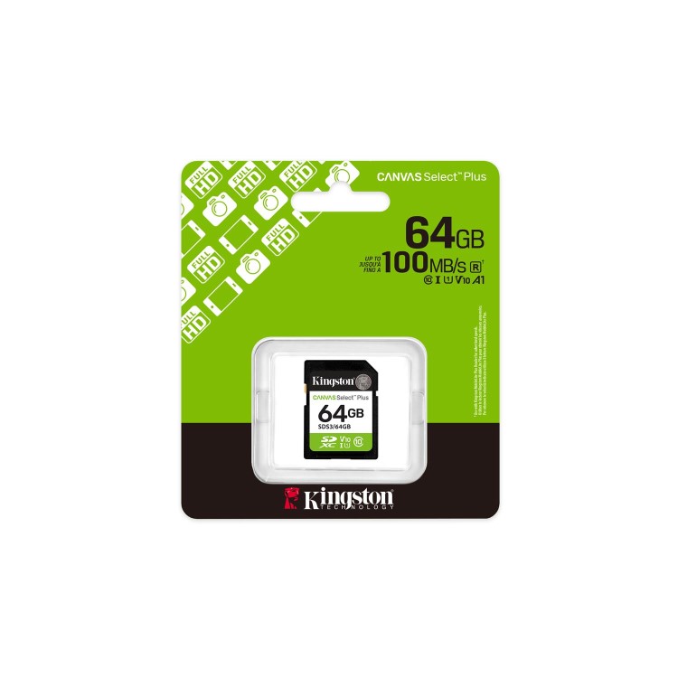 Kingston Canvas Select Plus 64GB SDXC UHS-I Memory Card