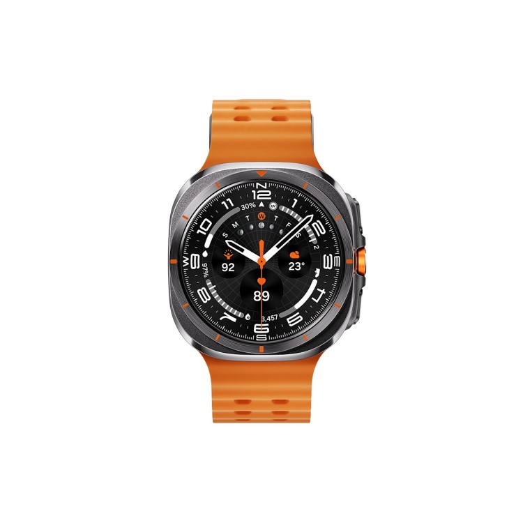 Samsung Galaxy Watch Ultra 2025 47mm Titanium Grey 4G Smartwatch with Marine Orange Band - UK Stock