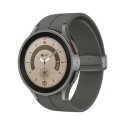 A1/SM-R925FZTAEUA Refurbished Samsung Galaxy Watch5 Pro 45mm LTE Grey Titanium 16GB Smartwatch