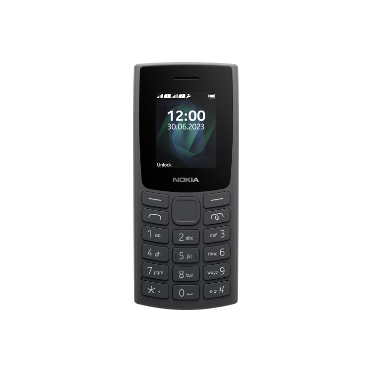 Nokia 105 2023 Black 1.8" 4MB 2G Unlocked & SIM Free Mobile Phone