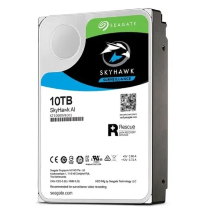 Seagate SkyHawk AI 10TB 3.5 Serial ATA III Internal Hard Drives