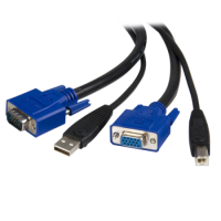Startech 10 Ft. USBVGA 2-in-1 KVM Switch Cable