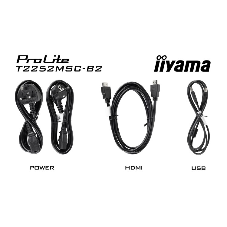 iiyama ProLite T2252MSC-B2 21.5" IPS Full HD Touchscreen Monitor