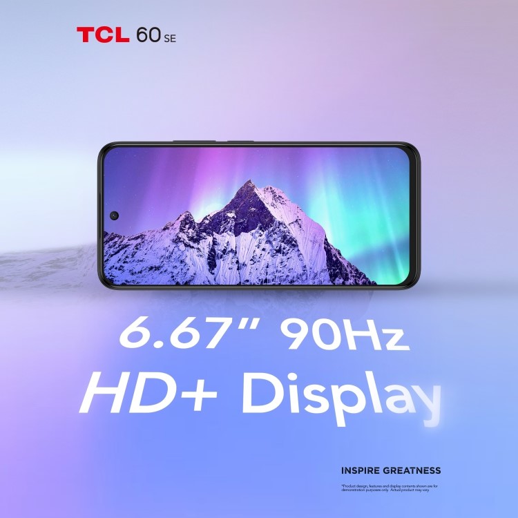 TCL 60SE Obsidian Black 6.7" 512GB 4G Unlocked & SIM Free Smartphone