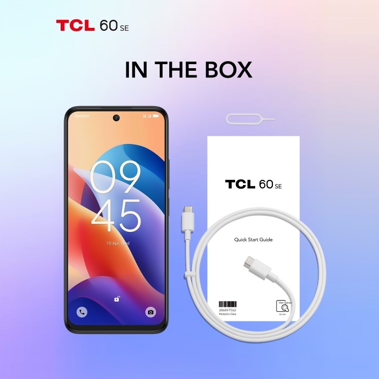 TCL 60SE Obsidian Black 6.7" 512GB 4G Unlocked & SIM Free Smartphone