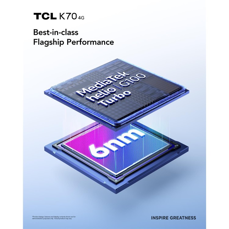 TCL K70 4G Midnight Black 6.8" 128GB 4G Unlocked & SIM Free Smartphone