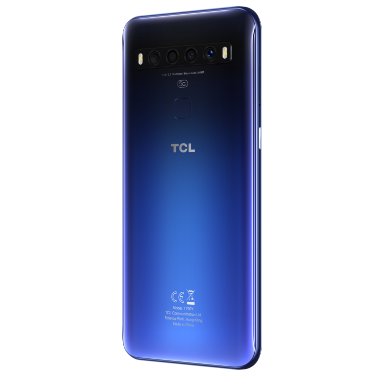 TCL 10 5G Chrome Blue 6.53" 128GB 5G Unlocked & SIM Free Smartphone - Locked to 3 Network