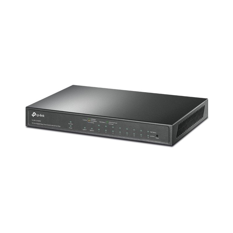 10-Port Gigabit Easy Smart Switch with 8-Port PoE+