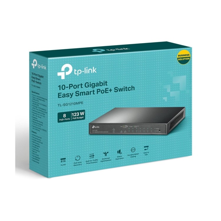 10-Port Gigabit Easy Smart Switch with 8-Port PoE+