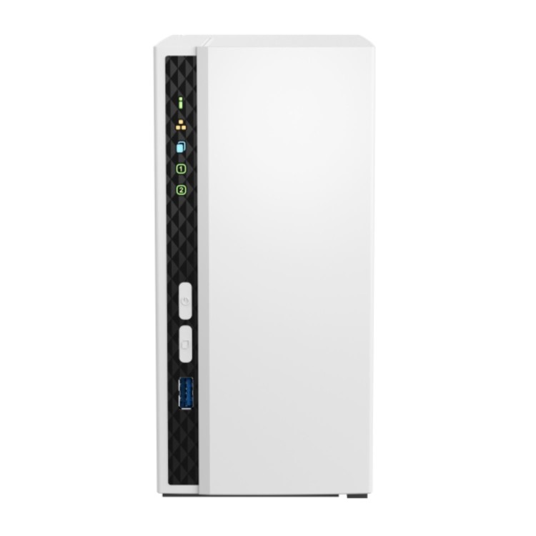 QNAP TS-233 2GB RAM with 12TB Installed Storage 2 Bay SATA Desktop NAS