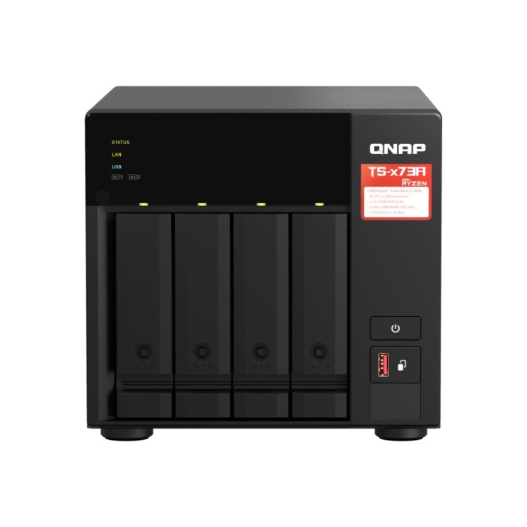 QNAP TS-473A 8GB RAM with 24TB Installed Storage 4 Bay SATA Desktop NAS Storage