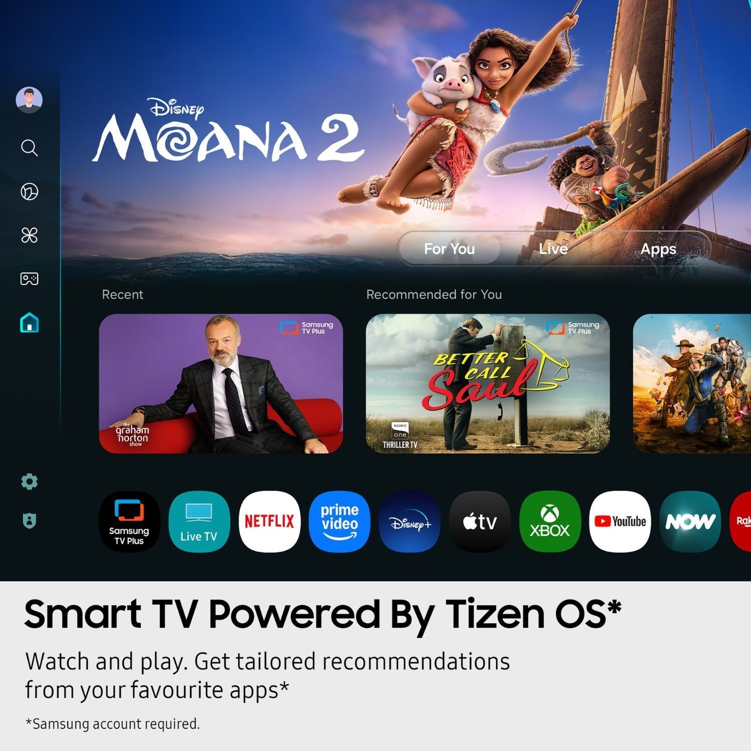 Smart TV with Tizen OS