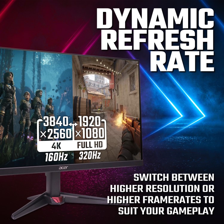 Acer Nitro VG270K V4 27" IPS 4K Ultra HD 160Hz 1ms Gaming Monitor