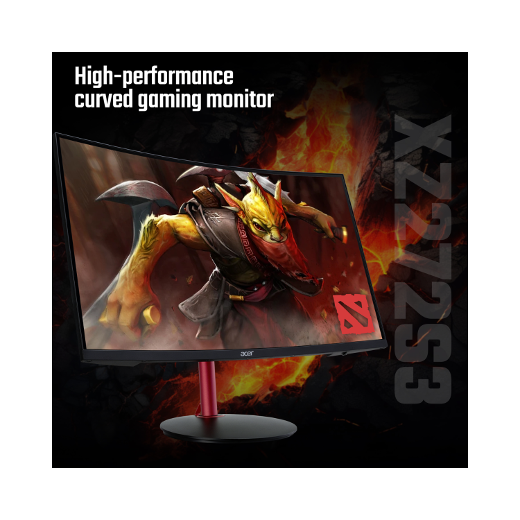 Acer Nitro XZ272S3 27" VA Full HD 180Hz 1ms Curved Gaming Monitor