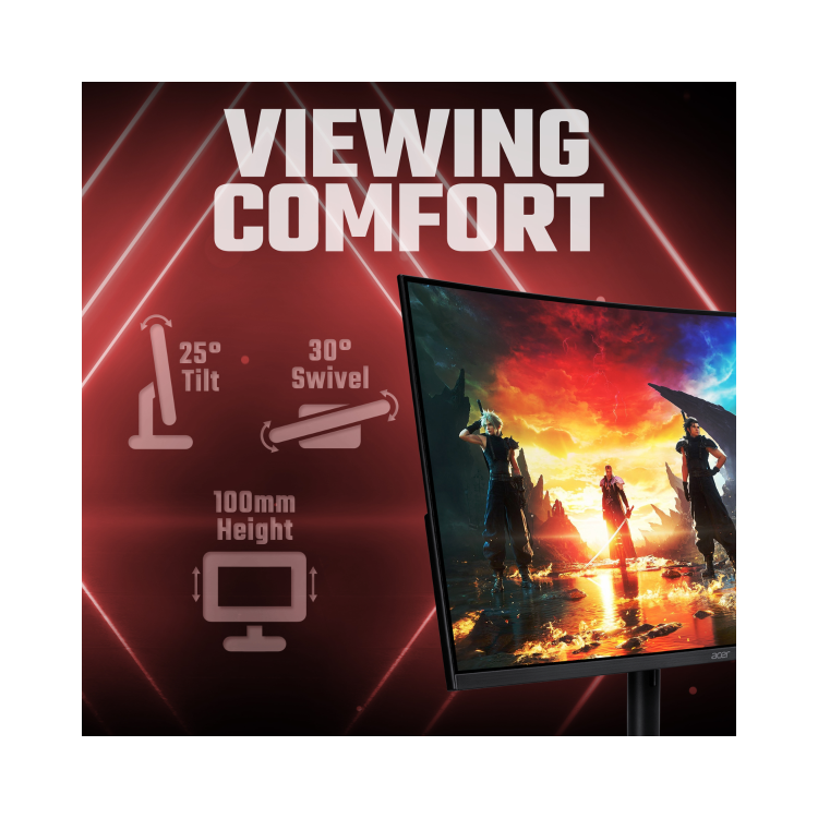 Acer Nitro XZ322QU 32" VA WQHD 180Hz 1ms Gaming Monitor