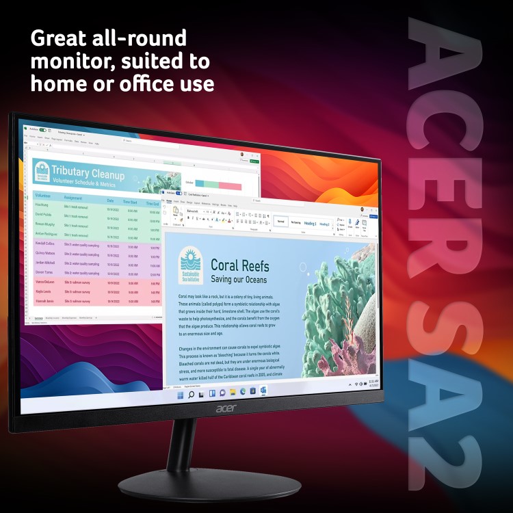 Acer SA242YP1bip 24" IPS Full HD 144Hz 1ms Monitor