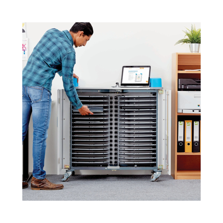 LapCabby UniCabby 32 Laptops or Chromebooks and Tablets up to 14" Horizontal Charging Trolley