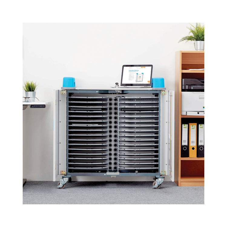 LapCabby UniCabby 32 Laptops or Chromebooks and Tablets up to 14" Horizontal Charging Trolley