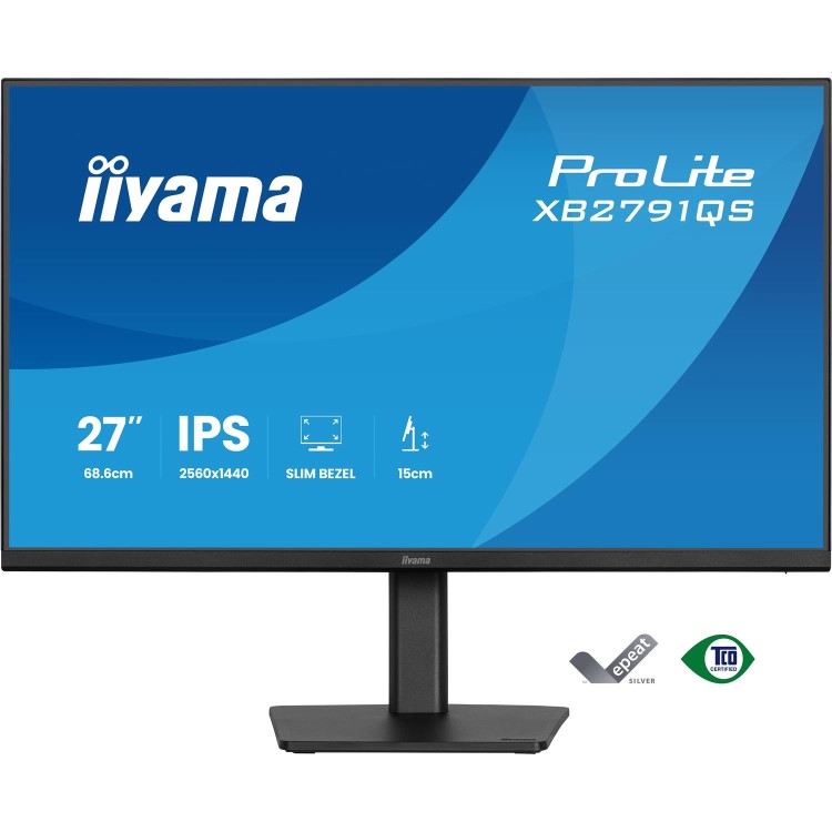iiyama ProLite XB2791QS 27" IPS QHD Height-Adjustable Monitor