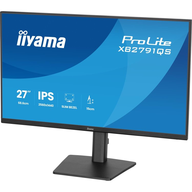 iiyama ProLite XB2791QS 27" IPS QHD Height-Adjustable Monitor
