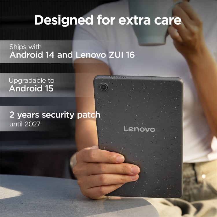 Lenovo Tab One 8.7" Luna Grey 64GB Wi-Fi Tablet + Clear Case