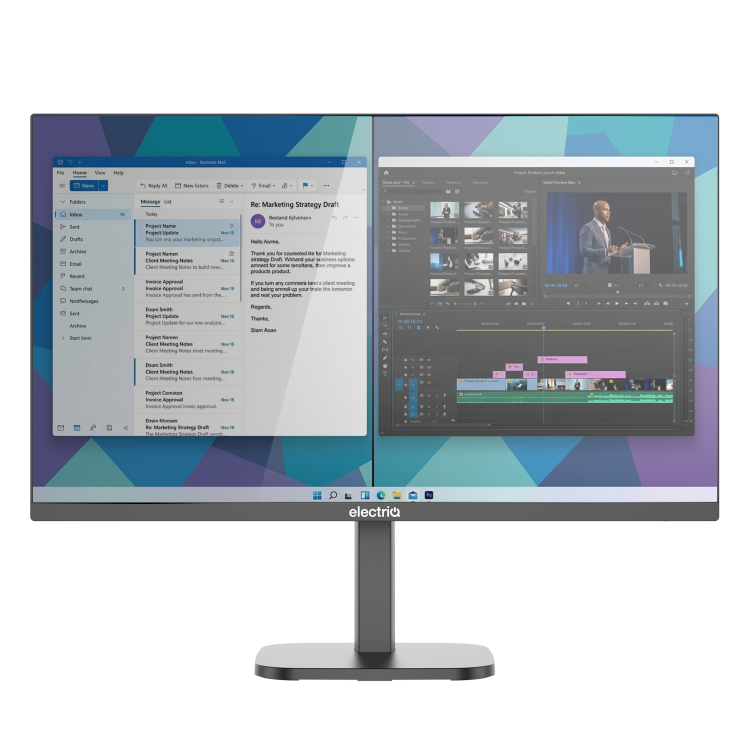 electriQ 27" IPS Full HD 144Hz 65 Watt USB-C Monitor
