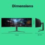 Refurbished electriQ 49'' VA Dual QHD 240Hz HDR400 UltraWide Curved USB-C Gaming Monitor