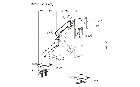 Detachable Quick Release VESA Plate