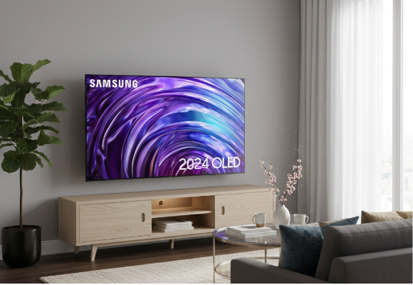 Example of OLED screen showing signs of burn in